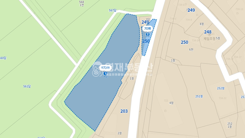 경기 김포시 하성면 양택리 2차선 도로변 토지 매매 매물번호 10938 사진 2